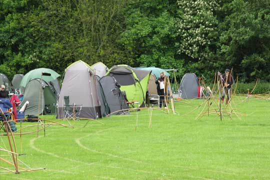 One advantage of shooting one-way - you can set up shelters and umbrellas if the weather is not so good!