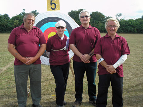 The Kent Recurve Barebow Team.