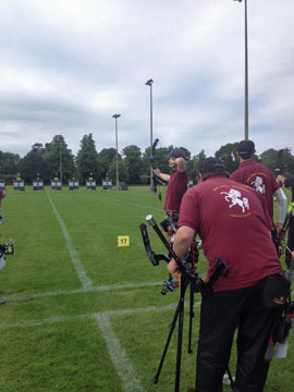 View of Kent's Compound Team during the team matches.